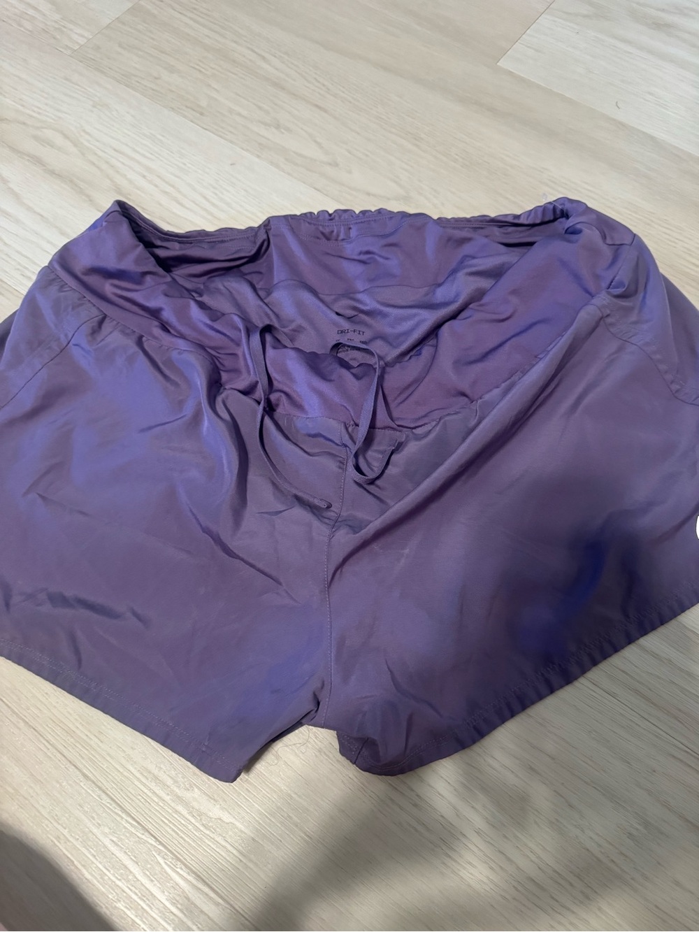Nike Purple Athletic Shorts with Drawstring Waist